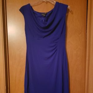 Connected Apparel blue dress sz 10 petite